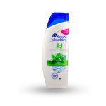 شامپو head & shoulders هد اند شولدرز 2 در 1 ضد شوره و حاوی عصاره نعناع 330 میل