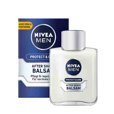 Untitled-9 افتر شیو بالم نیوآ سری من مدل پروتکت اند کر آلوئه ورا Nivea Men Protect & Care Balsam حجم 100 میل - Image 1