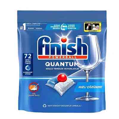 FINISH-72 قرص ماشین ظرفشویی فینیش کوانتوم Finish Quantum بسته 72 عددی - Image 1