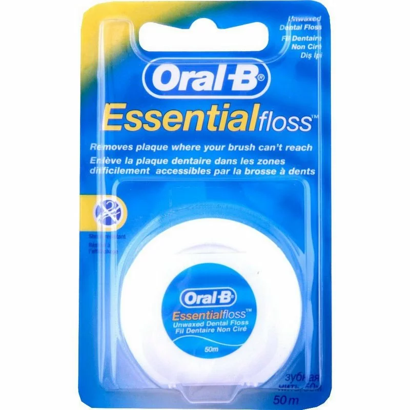 5010622005012-Copy نخ دندان Oral-B اورال بی ESSENTIAL FLOSS ساده 50 متری - Image 1