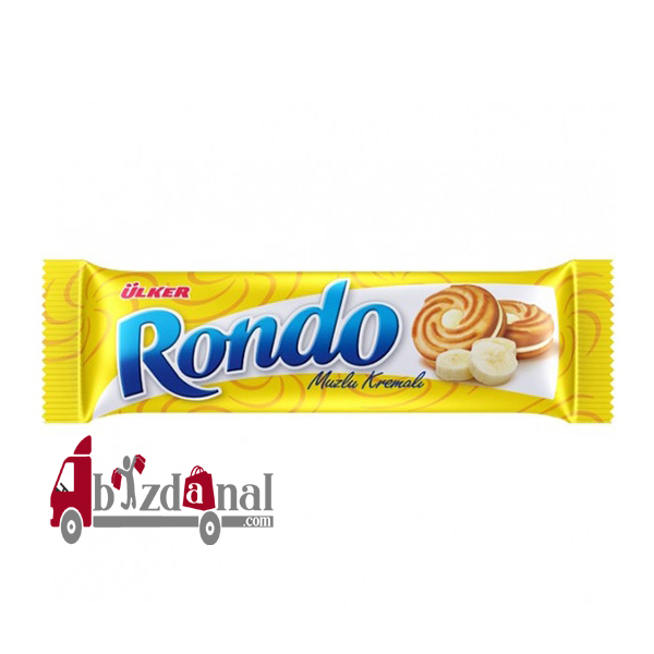 1 بیسکوئیت ULKER Rondo اولکر راندو با طعم موز وزن 61 گرم - Image 1
