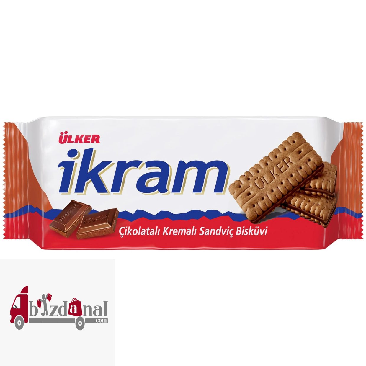 11 بیسکوئیت Ulker ikram اولکر ایکرام با طعم شکلاتی 84 گرم تاریخ 2025/06/19 - Image 1