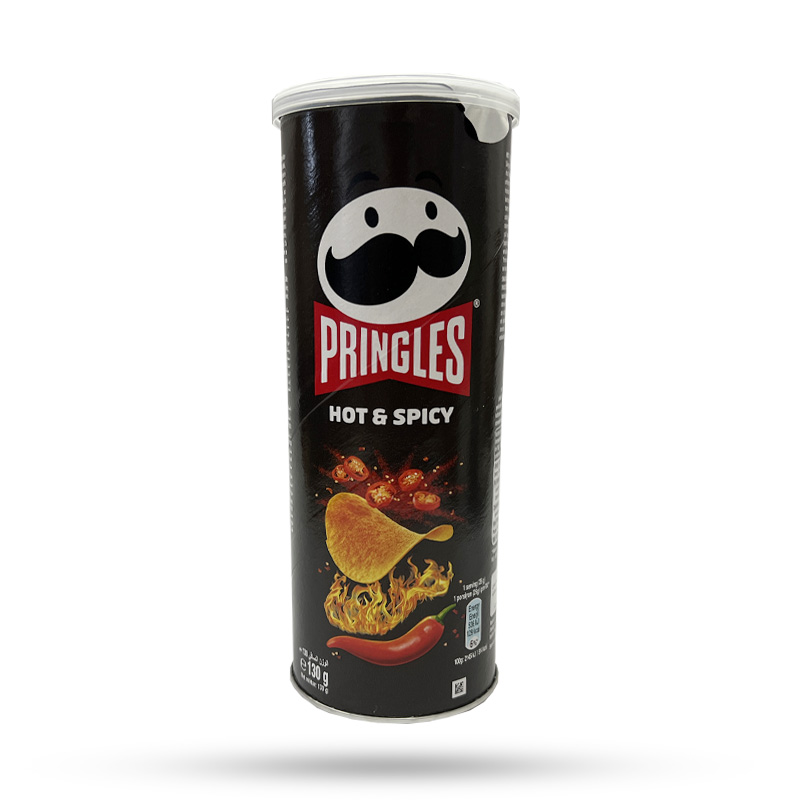 2 چیپس Pringles hot & spicy پرینگلز تند 165 گرم - Image 1