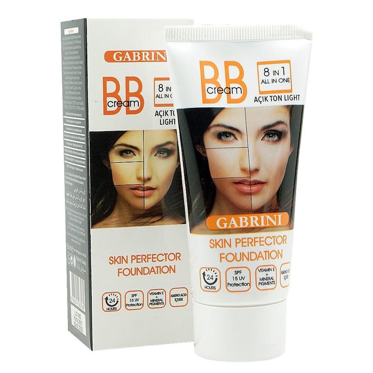 21 بی بی کرم 8 کاره گابرینی Gabrini BB Cream رنگ روشن 50 میل - Image 1