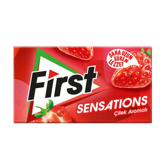 22 آدامس فرست First Sensatons با طعم توت فرنگی 27 گرم - Image 1