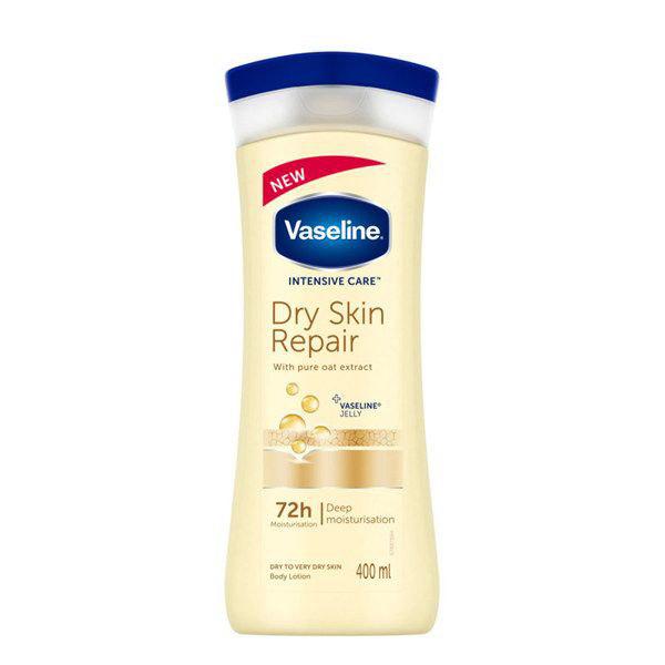 26 لوسیون بدن اصل vaseline Dry Skin Repair وازلین 400 میل - Image 1