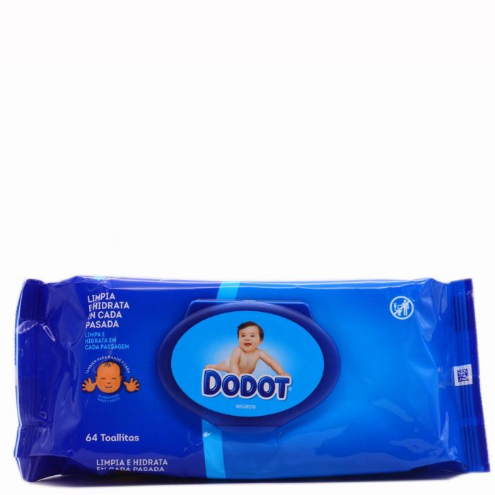 35 دستمال مرطوب کودک DODOT فاقد الکل 64 عددی اصل ایتالیا - Image 1