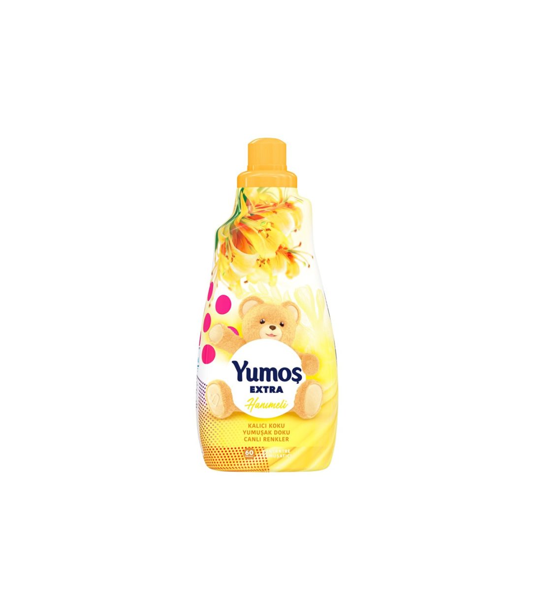 4 مایع نرم کننده لباس YUMOS یوموش با رایحه گل یاس 60 بار شستشو 1440 میل - Image 1