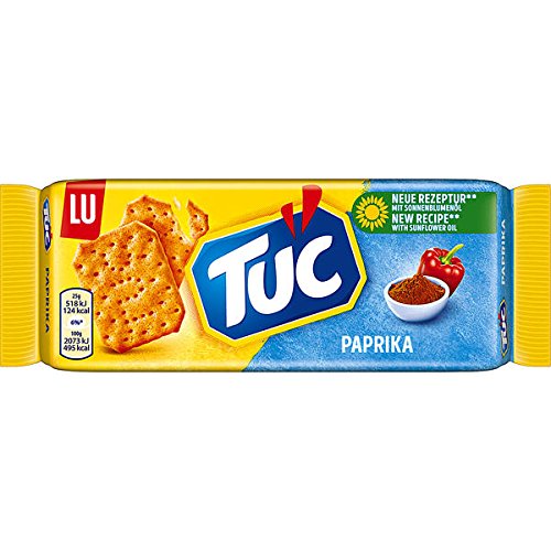 51OykmXo3YL بیسکوئیت کراکر توک TUC PAPRIKA با طعم فلفل پاپریکا 100 گرم - Image 1