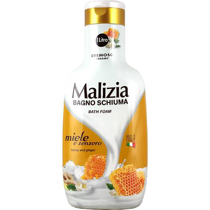 p2281 شامپو بدن مالیزیا Malizia miele عسل و زنجبیل اصل ایتالیا 1000 میل - Image 1
