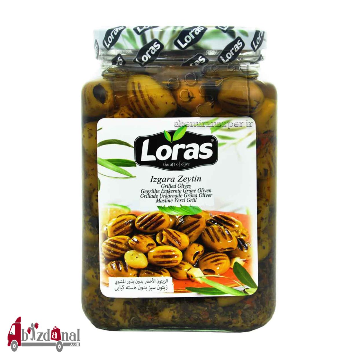 ucwl2qbm_thumb3_30 زیتون سبز کبابی بدون هسته loras لوراس 1450 گرم خالص - Image 1