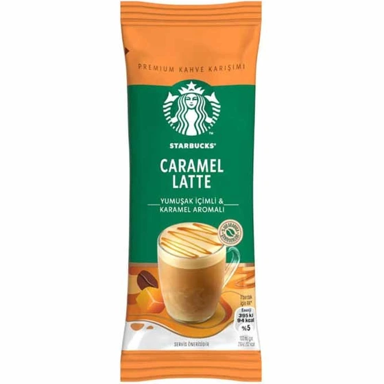560x560 قهوه فوری STARBUCKS CARAMEL LATTE کارامل لاته استارباکس یک عددی تاریخ 2025/12/04 - Image 1
