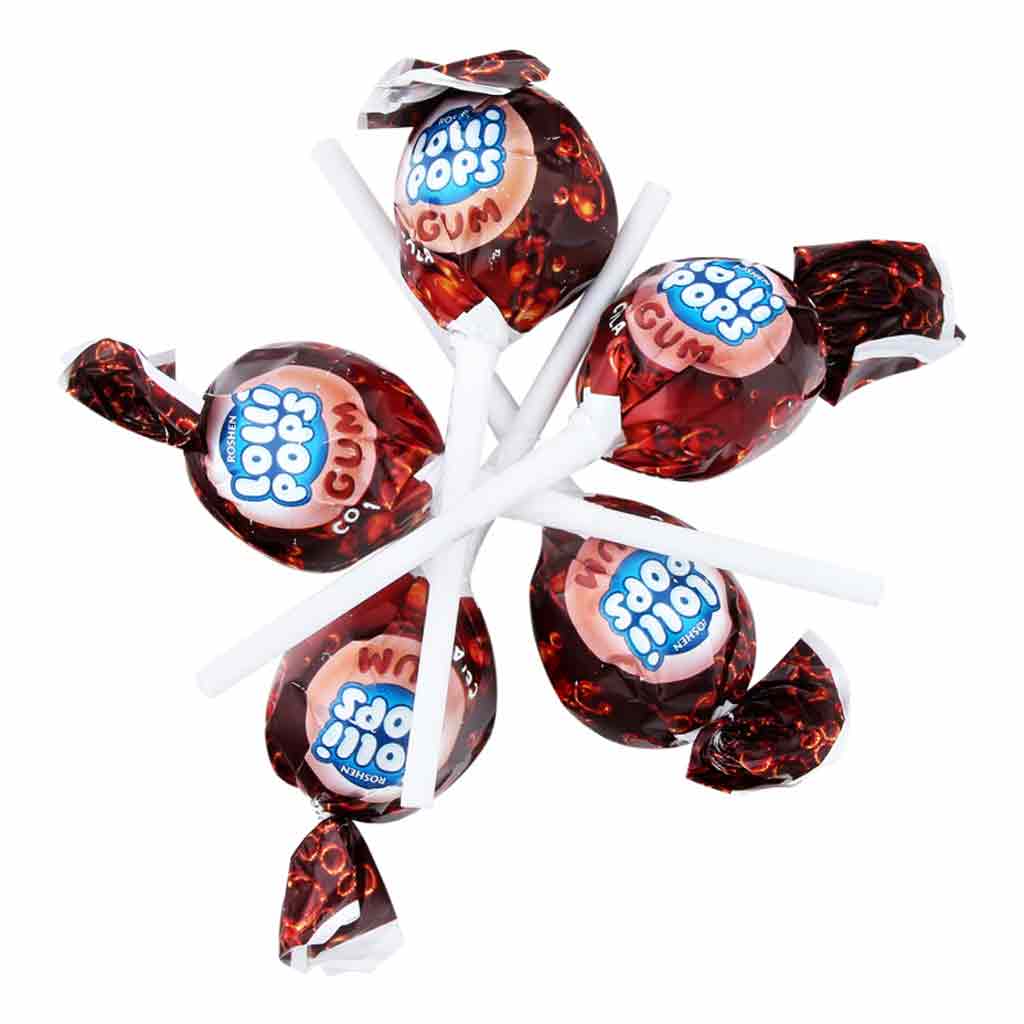 Untitled-120 آبنبات چوبی ROSHEN Lolli pops روشن با طعم نوشابه و مغز آدامسی 920 گرم - Image 1