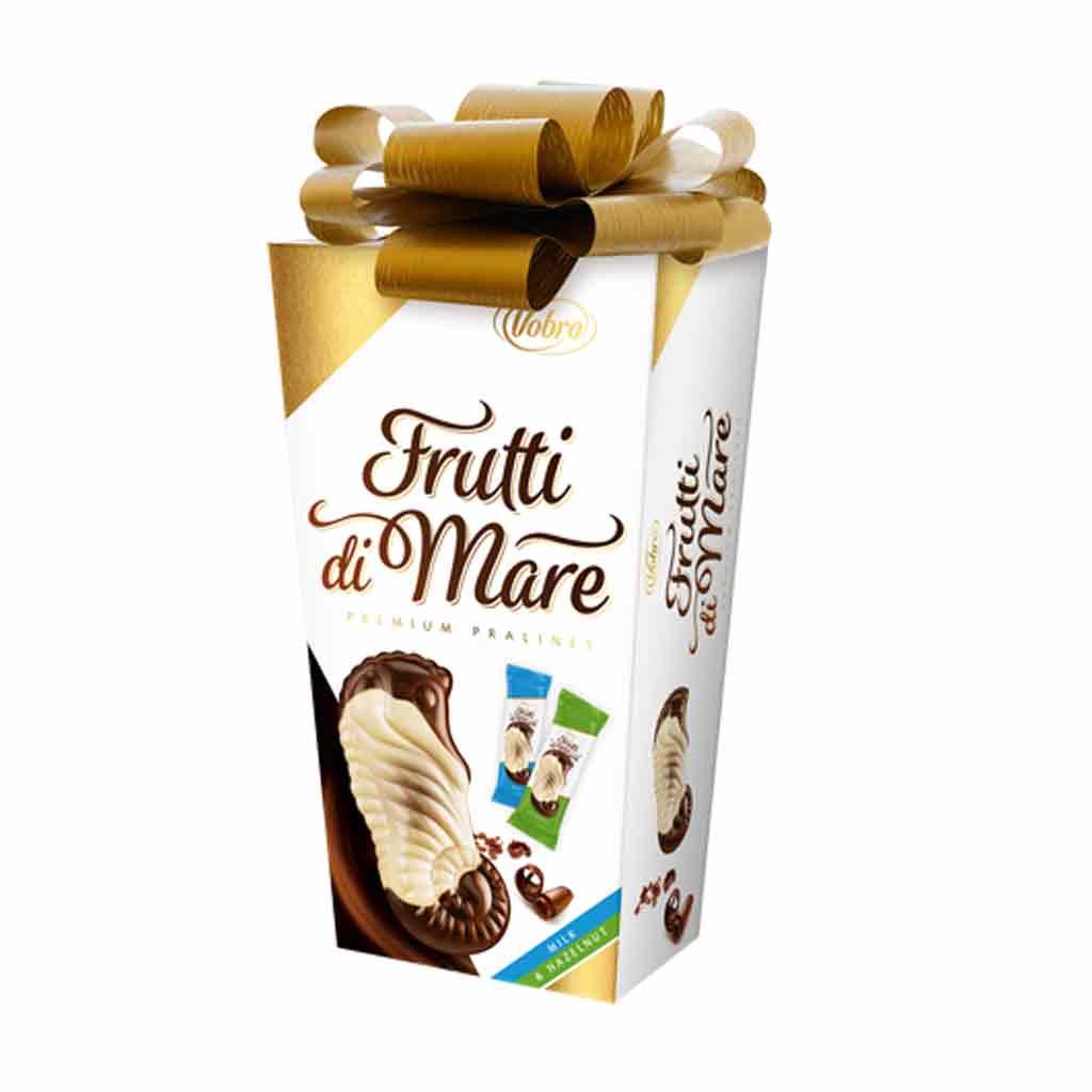 Untitled-126 شکلات هدیه لهستانی وبرو Vobro Frutti di Mare شیری با مغز فندق 190 گرم - Image 1