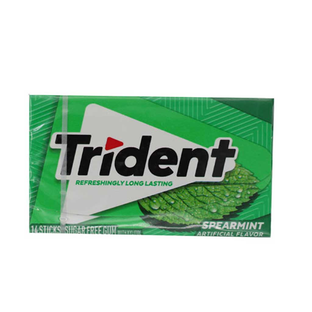 Untitled-14 آدامس تریدنت مینی Trident بدون شکر طعم نعنا 14 تایی - Image 1