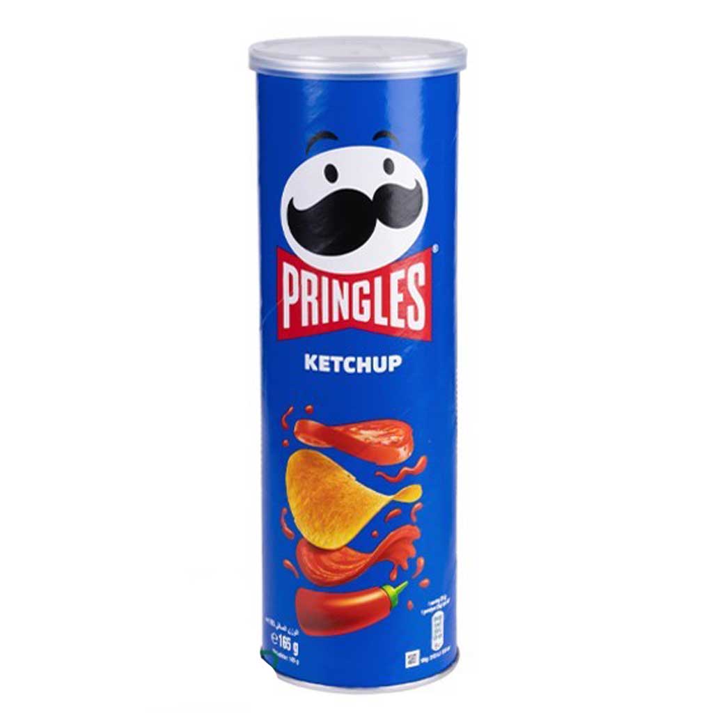 Untitled-73 چیپس پرینگلز PRINGLES KETCHUP با طعم کچاپ 165 گرم - Image 1