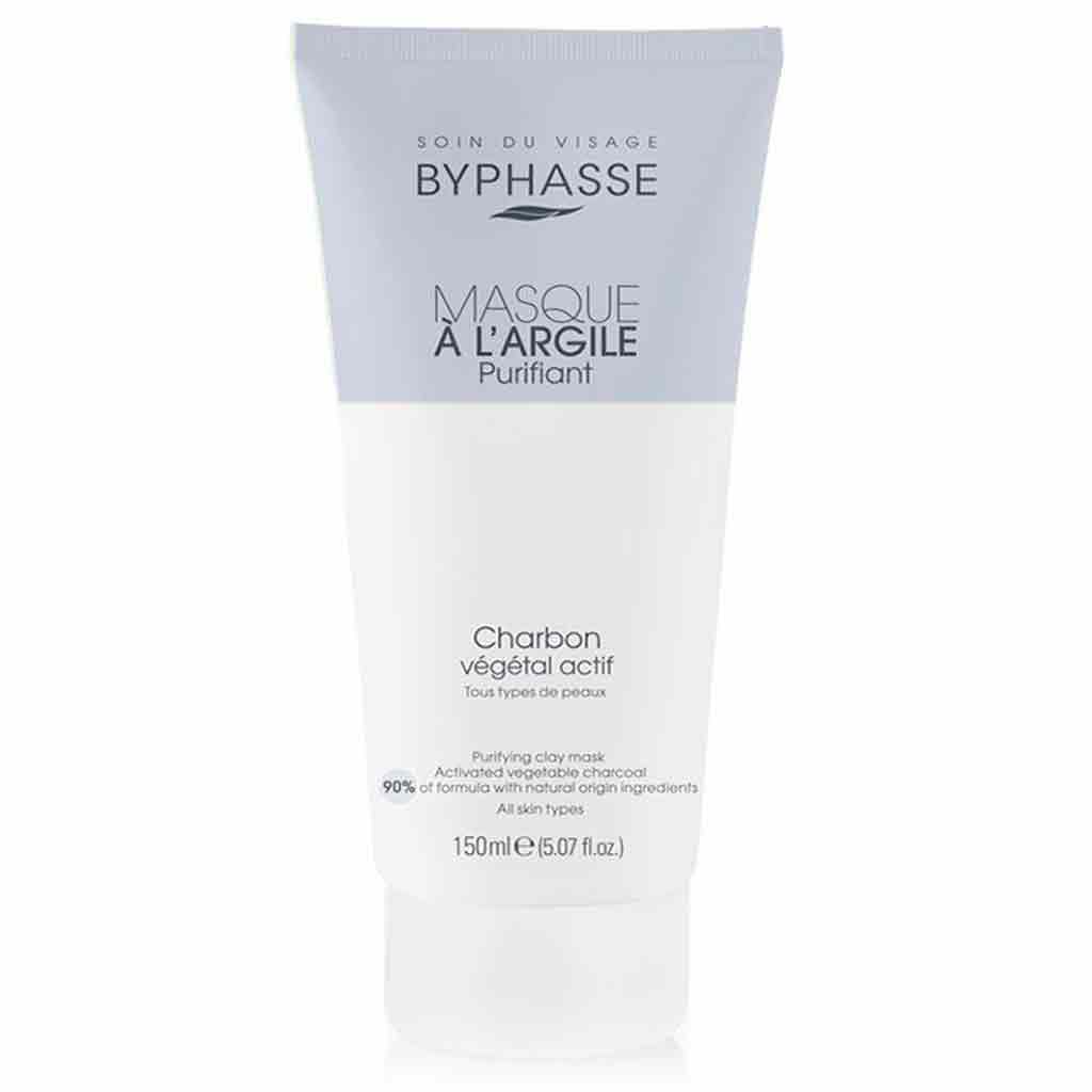 Untitled-44 ماسک صورت خاک رس ذغالی بایفاس byphasse clay mask purifying all skin مناسب انواع پوست 150 میل - Image 1