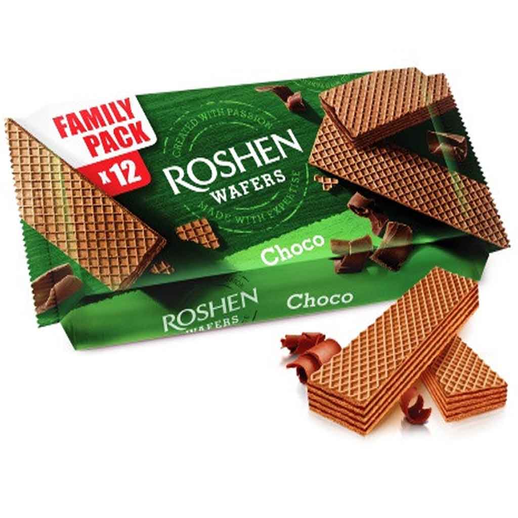 Untitled-5 ویفر روشن Roshen wafers Cocoa شکلاتی 216 گرم - Image 1