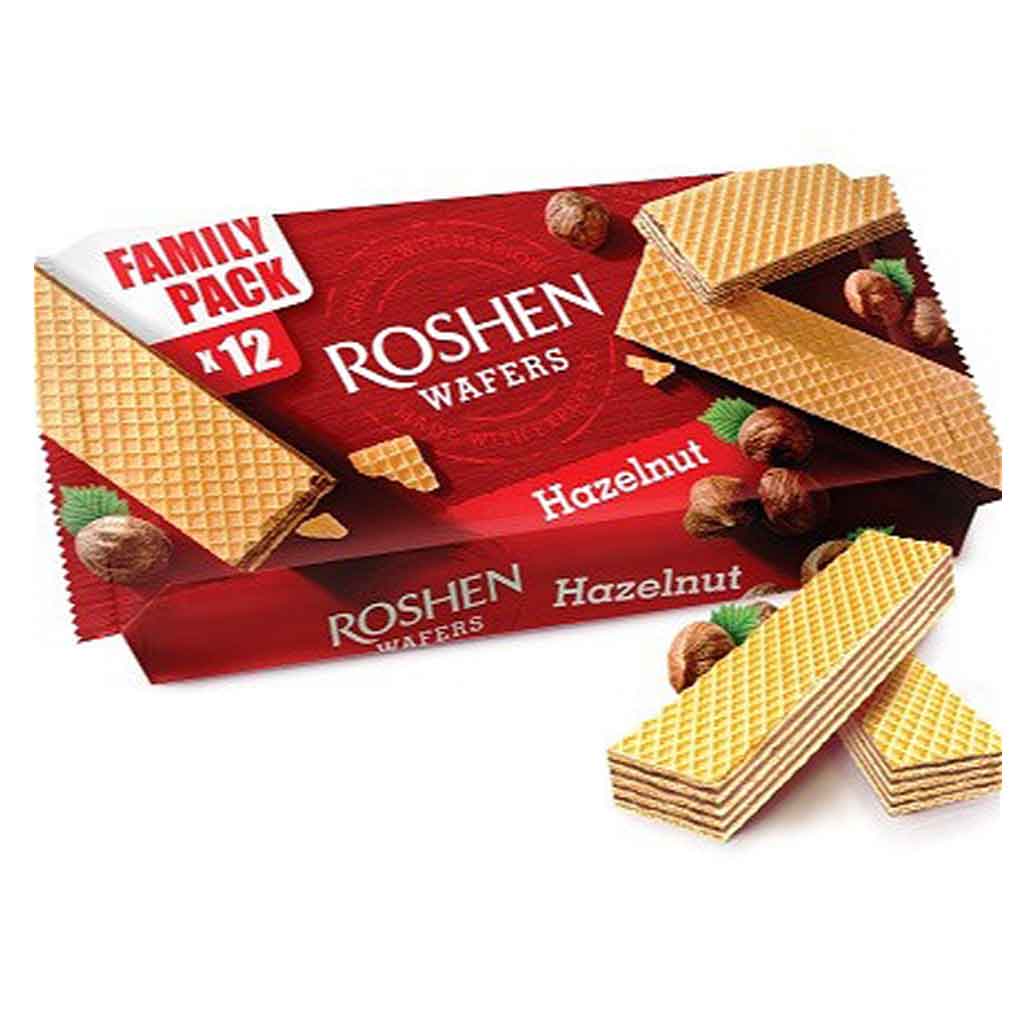 Untitled-6 ویفر روشن Roshen wafers Hazelnut فندقی 216 گرم - Image 1