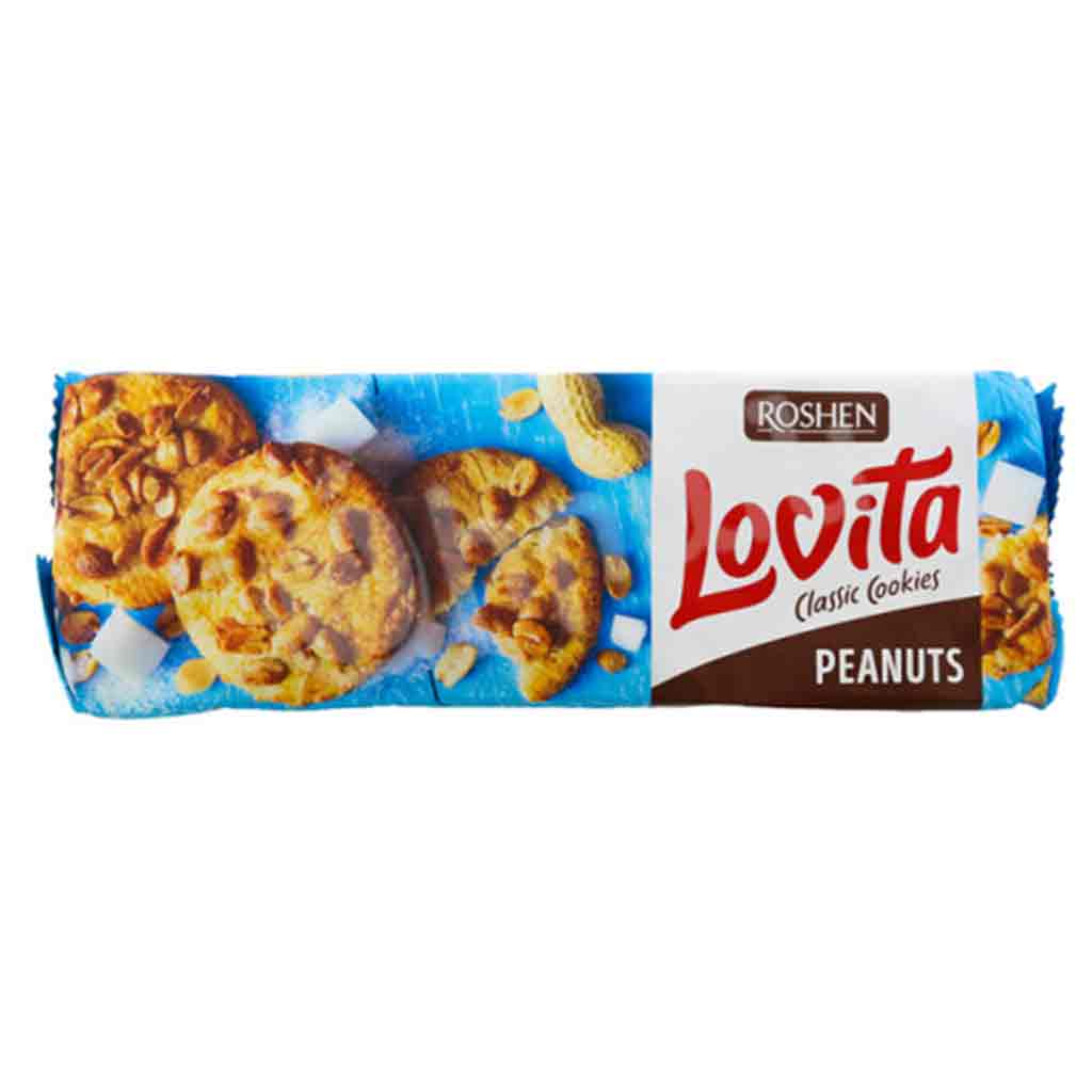 Untitled-1 کوکی روشن لاویتا ROSHEN LOVITA PEANUTS حاوی بادام زمینی 150 گرم - Image 1