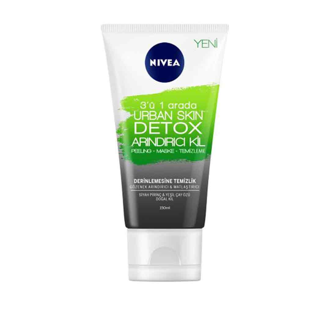 Untitled-10 ماسک صورت 3 کاره سم زدای نیوآ NIVEA Urbun Skin Detox حاوی خاک رس طبیعی 150 میل - Image 1