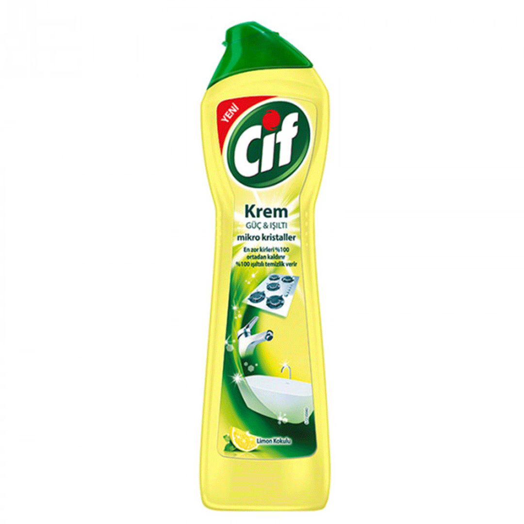 Untitled-4 کرم پاک کننده انگلیسی سیف Cif Cream Cleaner Lemon گاز و سطوح استیلی با رایحه لیمو 500 میل - Image 1