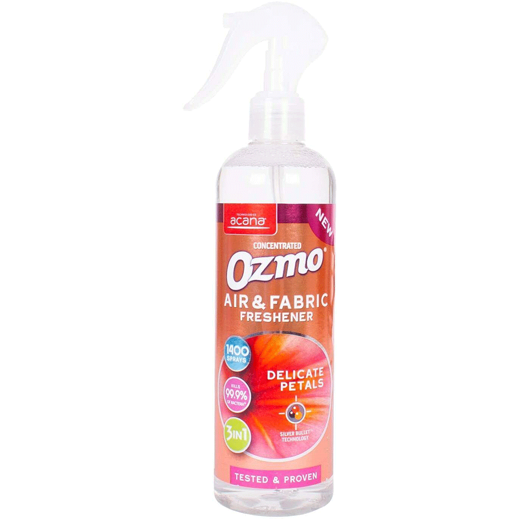 Untitled-48 خوشبو کننده هوا و لباس انگلیسی اوزمو Ozmo Air & Fabric Freshener Delicate Petals گلبرگ های ظریف 400 میل - Image 1