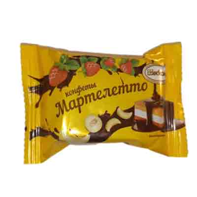 Untitled-6 شکلات پذیرایی روسی آکوند mapmenemmo با طعم طالبی و توت فرنگی و روکش شکلاتی - Image 1
