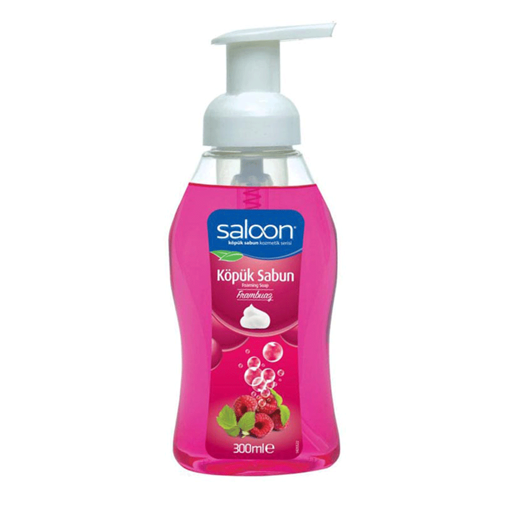 Untitled-8 صابون فوم سالون Saloon Frambuaz با عصاره تمشک 300 میل - Image 1