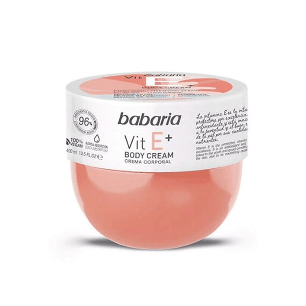 Untitled-24 کرم بدن اسپانیایی باباریا Babaria Vitamin E حاوی ویتامین ای 400 میل - Image 1