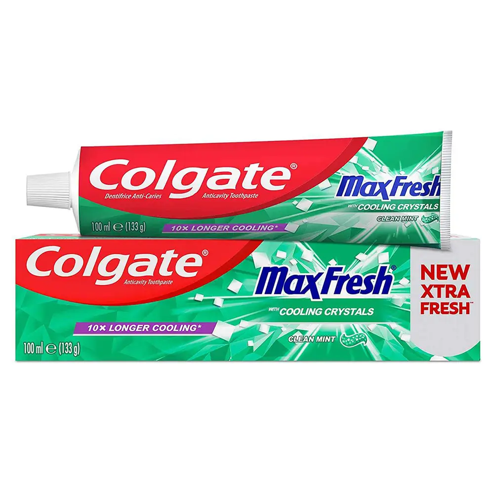 2880556426_zubnaya-pasta-colgate خمیر دندان هلندی کلگیت COLGATE Max Fresh Clean Mint حاوی عصاره نعناع 100 میل - Image 1
