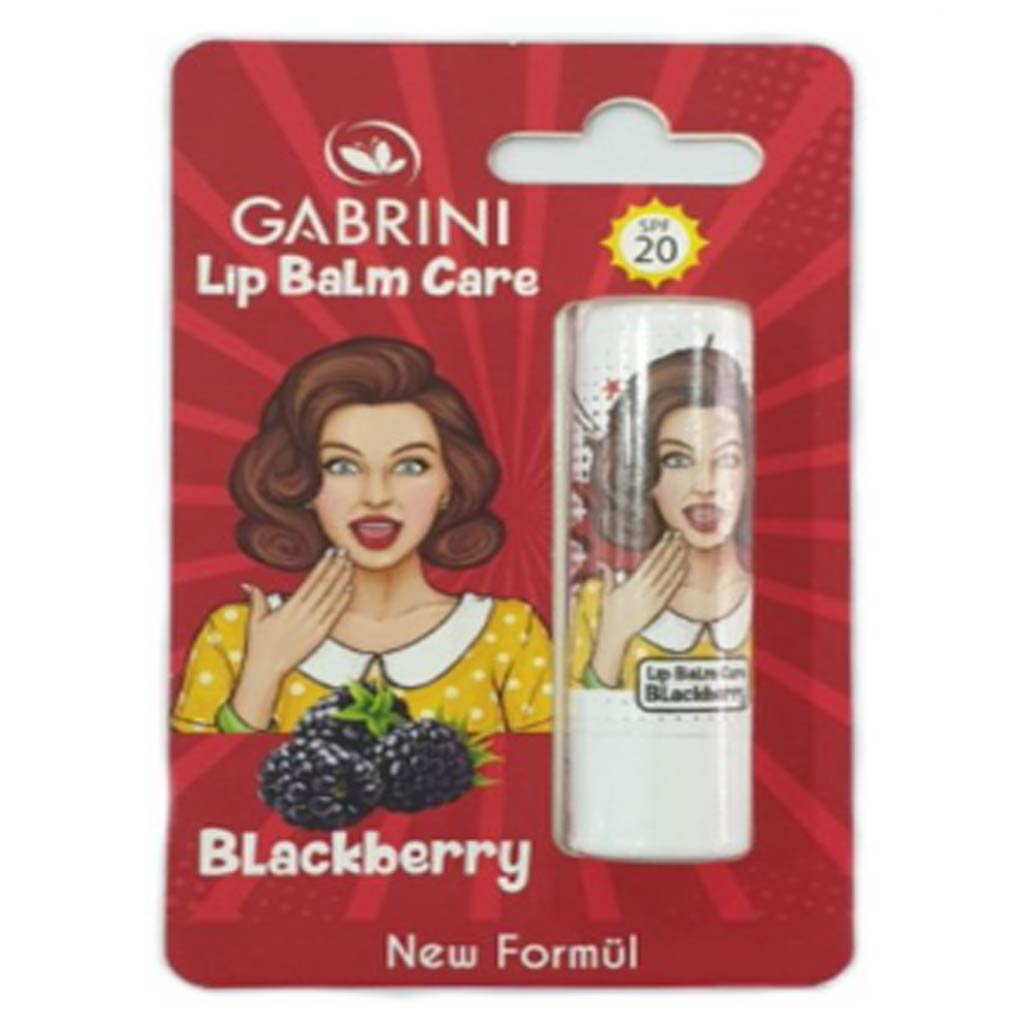 BLACK-BERY بالم لب ضد آفتاب گابرینی GABRINI BLACK BERRY SPF 20 رایحه بلک بری 5 گرم - Image 1