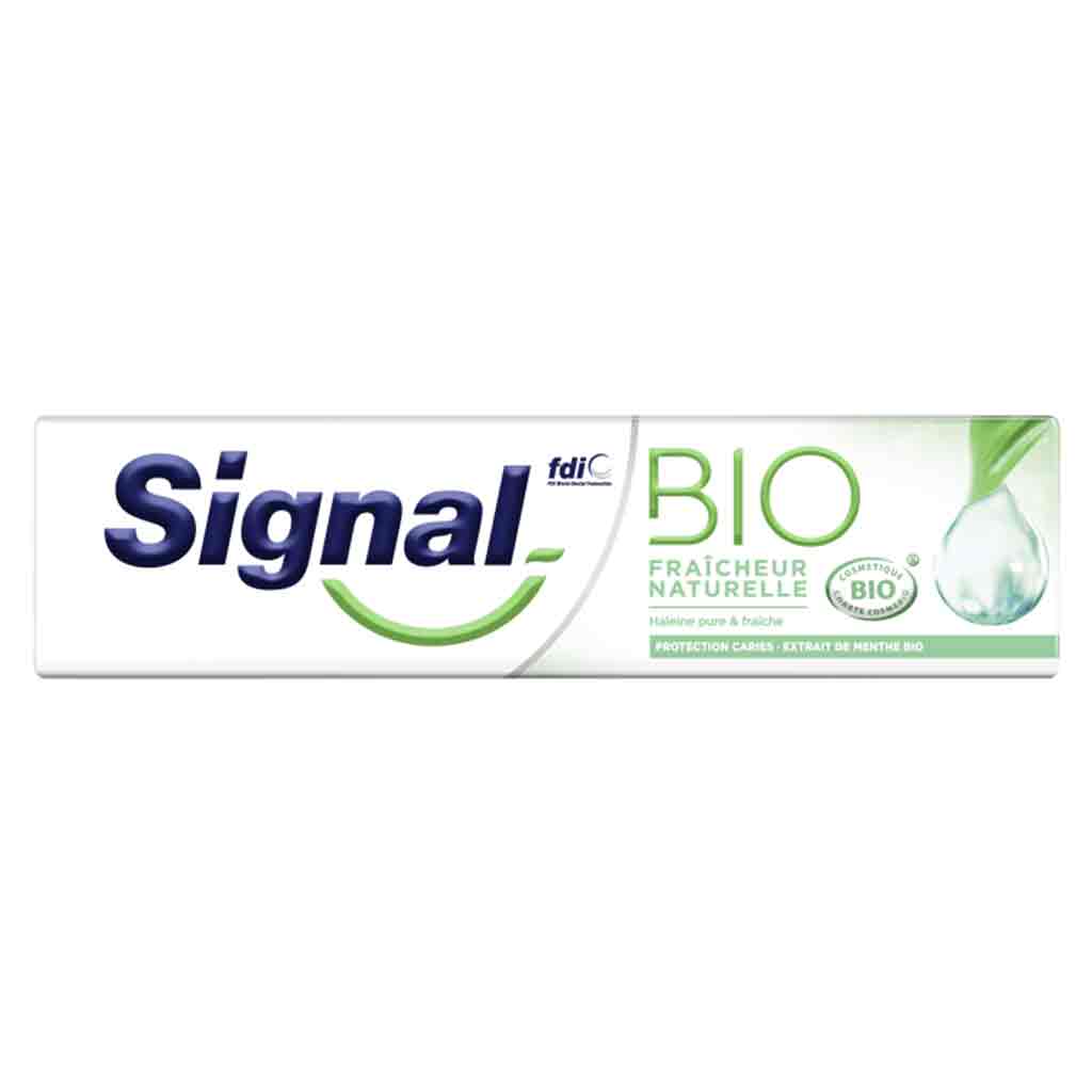 Untitled-18 خمیر دندان هلندی سیگنال Signal Bio Fraicheur Naturelle سفید کننده ارگانیک 75 میل - Image 1