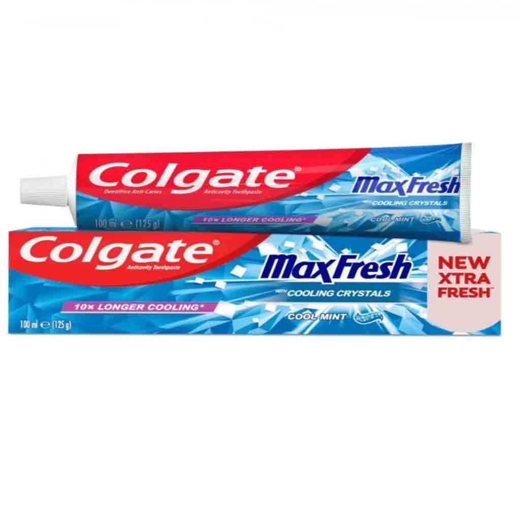 Untitled-93 خمیر دندان هلندی کلگیت COLGATE Max Fresh Cool Mint حاوی عصاره نعناع 100میل - Image 1