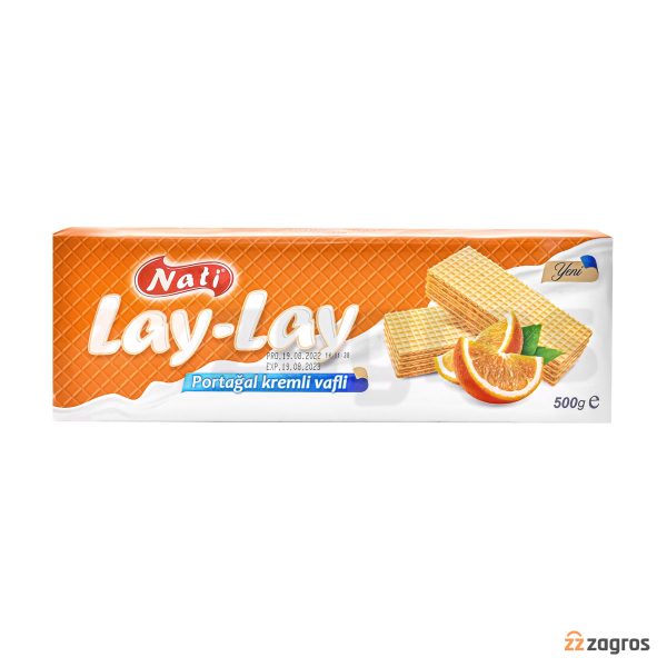 ویفر-ناتی-مدل-Lay-Lay-با-کرم-پرتقالی-500-گرم-zzzagros-600x600 ویفر ناتی لی لی Nati Lay-Lay با طعم پرتقال 500 گرم - Image 1