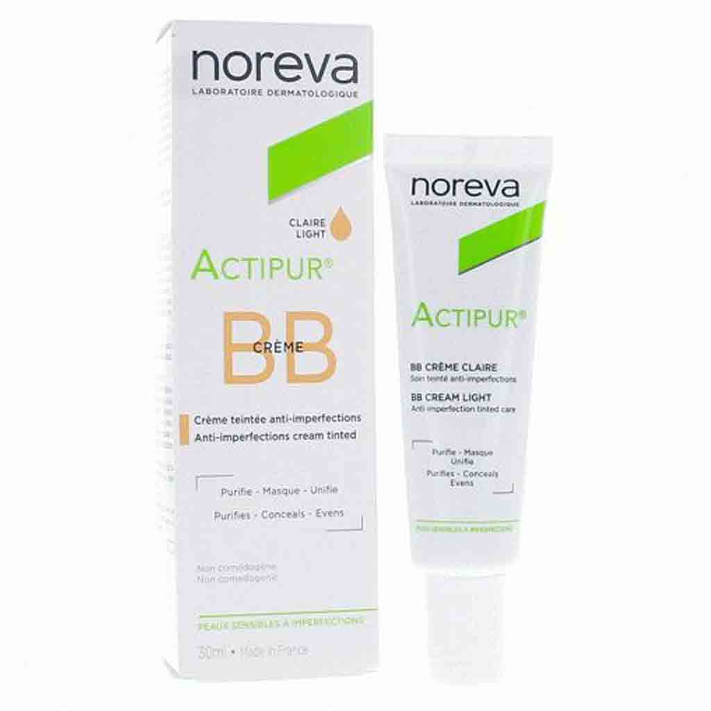 NORVA بی بی کرم فرانسوی ضد جوش اکتی پور نوروا Noreva Actipur Tinted رنگ لایت 30 میل - Image 1