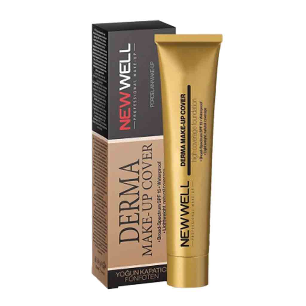 Untitled-64 کرم پودر تیوپی نیوول درما کاور NEW WELL DERMA GOLD اصل ترکیه 30 میل رنگ روشن شماره (01) - Image 1