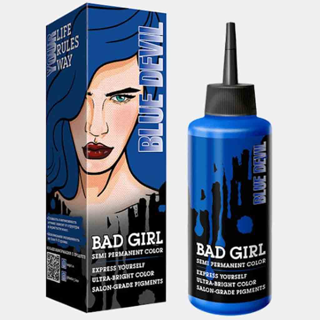 Untitled-93 رنگ مو فانتزی روسی بد گرل BAD GIRL BLUE DEVIL شیطان آبی 150 میل - Image 1