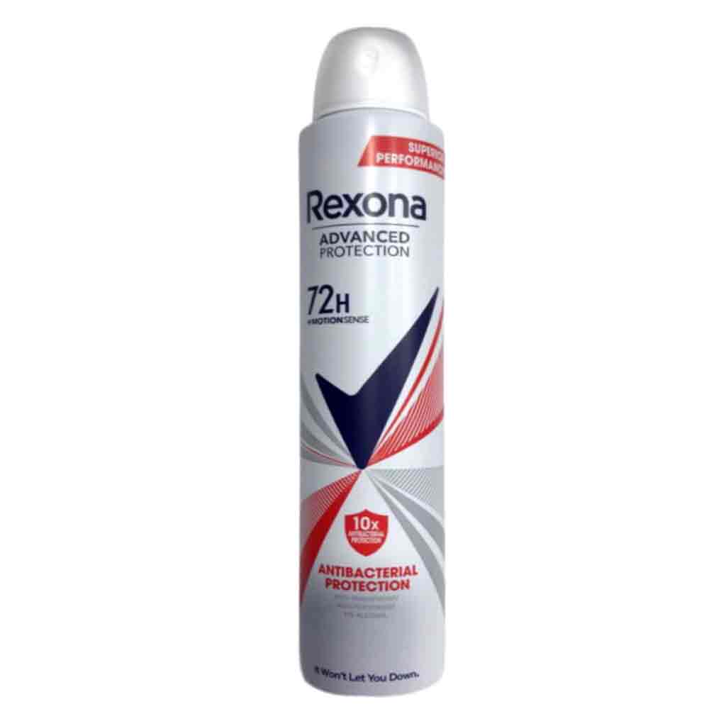Untitled-15 اسپری ضد تعریق آرژانتینی رکسونا Rexona Antibacterial Protection مناسب بانوان 200 میل - Image 1