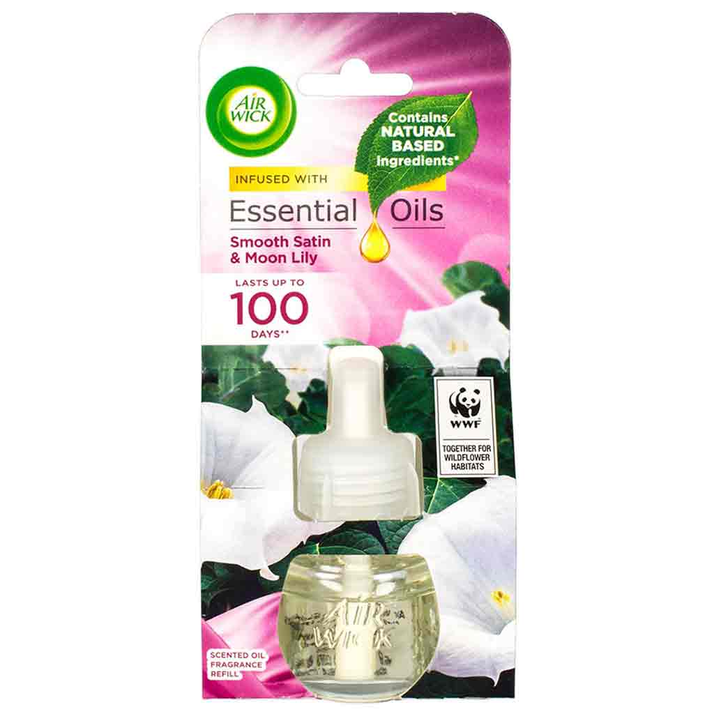 Untitled-28 یدک خوشبو کننده هوا انگلیسی ایرویک Air Wick Smooth Satin & Moon Lily با رایحه ساتن و مون لیلی 19 میل - Image 1