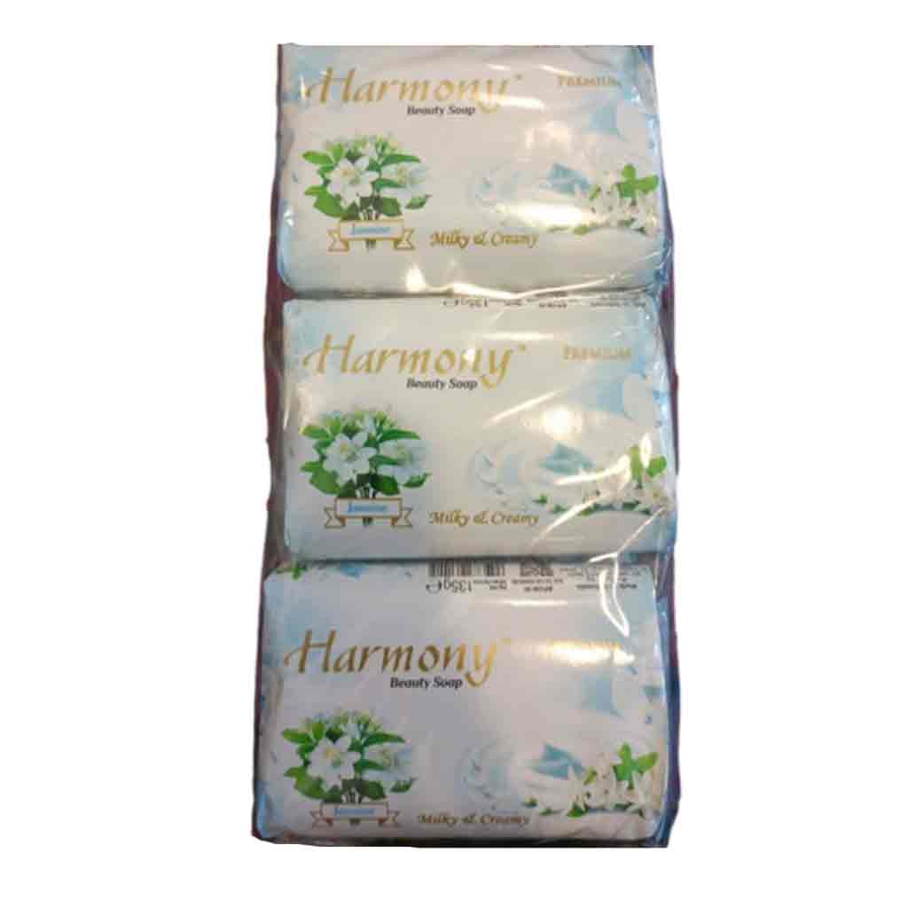 Untitled-4 صابون هارمونی Harmony Yasaman با رایحه گل یاسمن بسته 6 عددی 810 گرم - Image 1