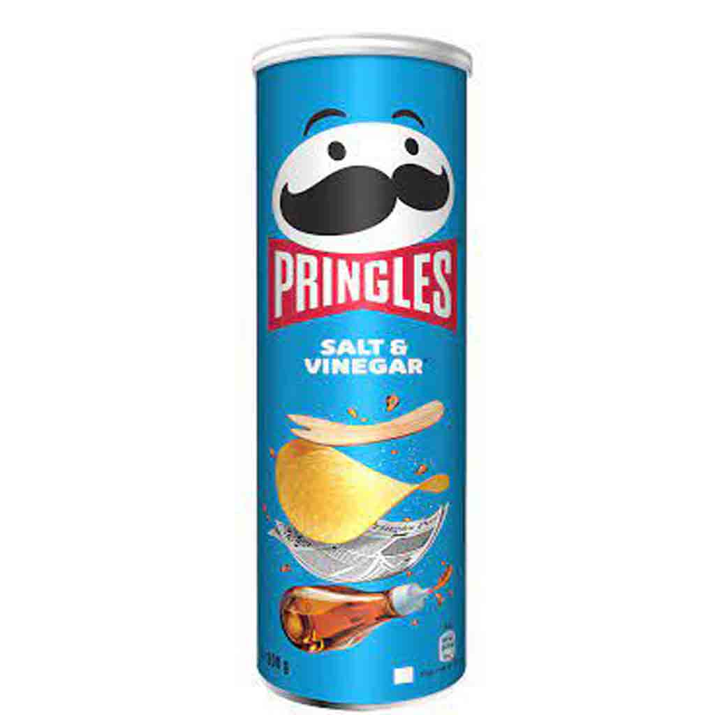 Untitled-4 چیپس پرینگلز PRINGLES SALT & VINEGAR با طعم سرکه نمکی 165 گرم - Image 1