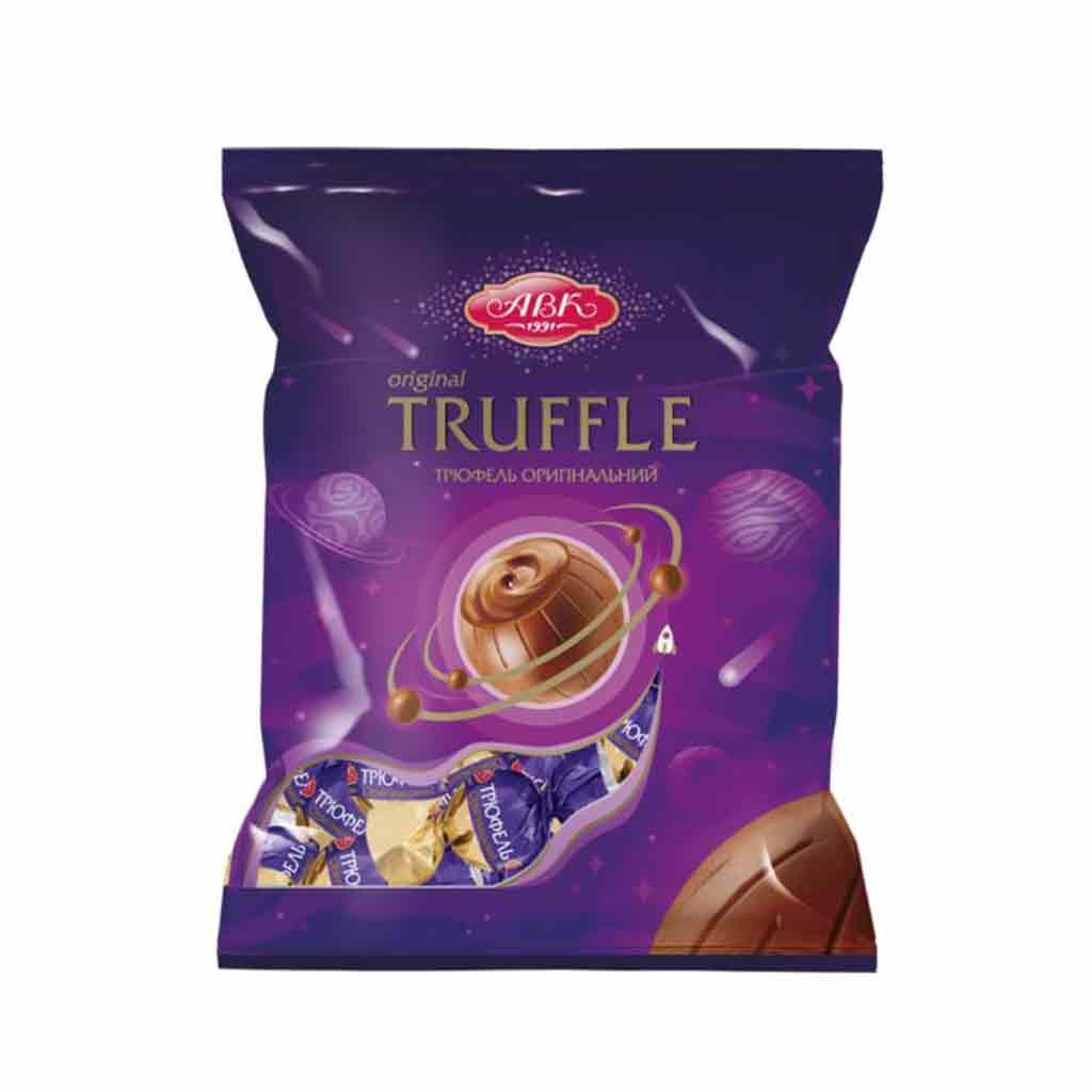 Untitled-1 شکلات ترافل ارجینال اکراینی ABK Truffle توپی بنفش 165 گرم - Image 1