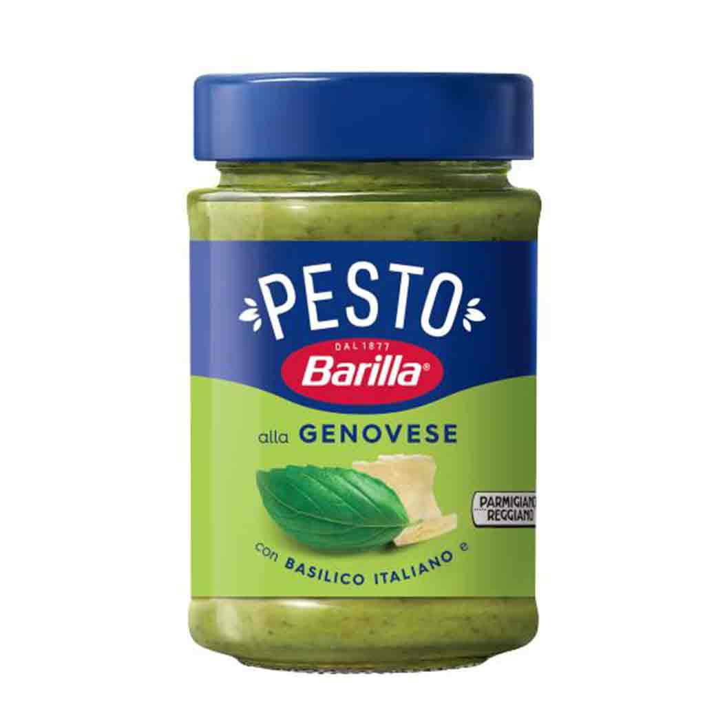 Untitled-11 سس پستو ایتالیایی باریلا سبز Barilla Pesto Genovese با ریحان ایتالیایی 190 گرم - Image 1