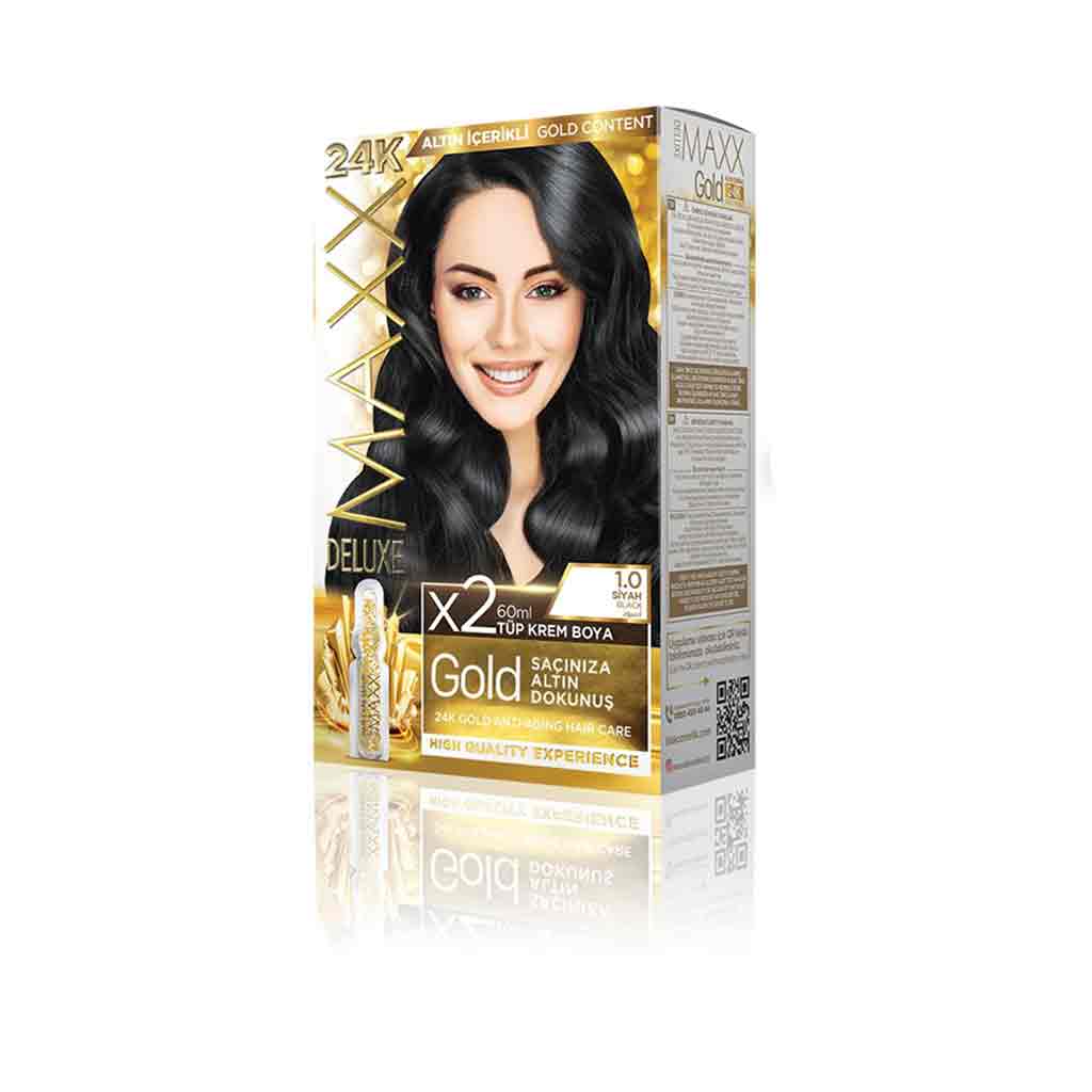 Untitled-17 کیت رنگ مکس دلوکس Maxx Deluxe Siyah شماره 1.0 رنگ مشکی - Image 1