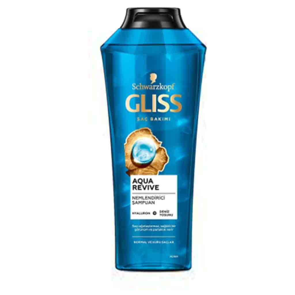 Untitled-2 شامپو گلیس GLISS Aqua Revive مرطوب کننده حاوی هیالورون و جلبک دریایی مناسب موی خشک و معمولی 500 میل - Image 1