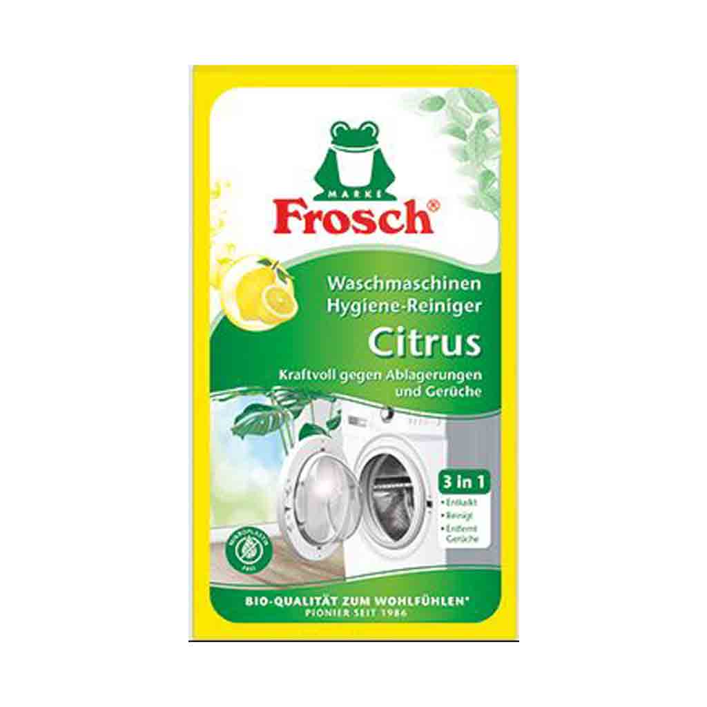 Untitled-1 پودر جرم گیر ماشین لباسشویی آلمانی فروش Frosch قوی در برابر رسوب و بو 250 گرم - Image 1