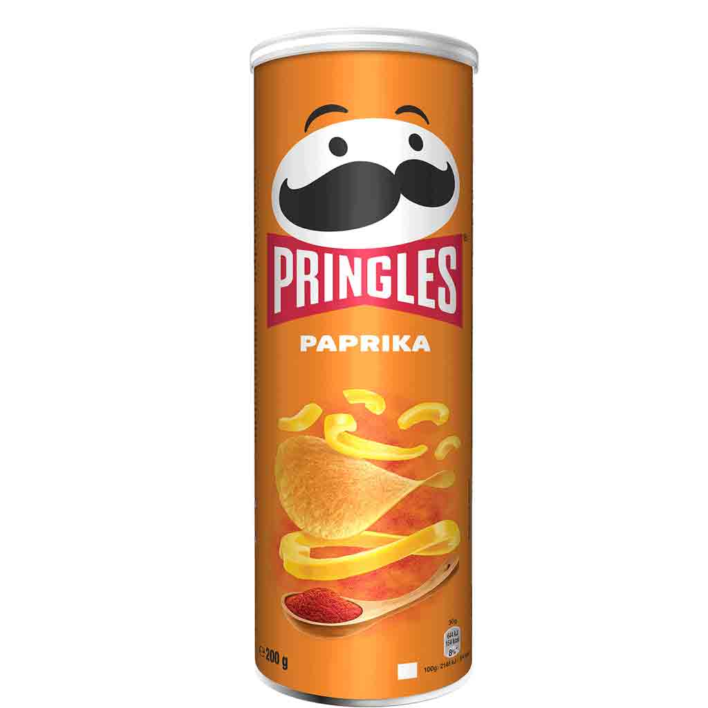 Untitled-20 چیپس پرینگلز PRINGLES PAPRIKA با طعم پاپریکا وزن 165 گرم - Image 1