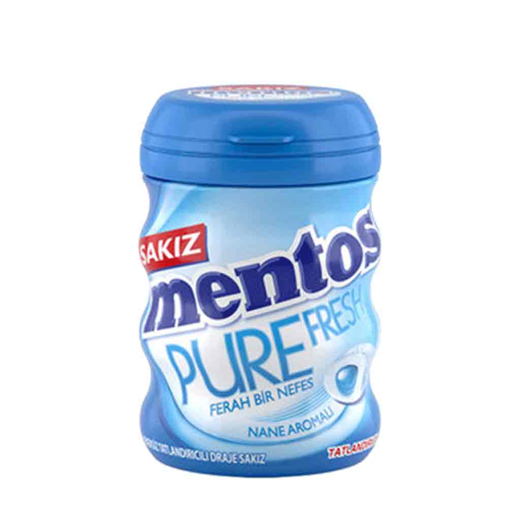 Untitled-5 آدامس مغزدار ایتالیایی منتوس Mentos Pure Fresh Nane Aromalı با طعم نعناع 60 گرم - Image 1