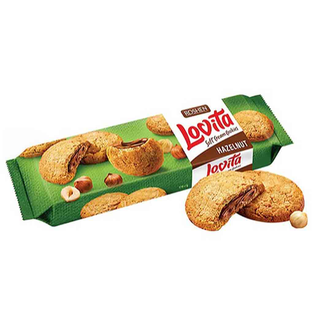 Untitled-7 کوکی روشن لاویتا ROSHEN LOVITA HAZELNUT حاوی فندق 127 گرم - Image 1